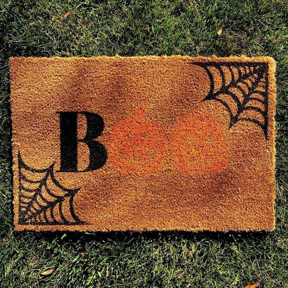 NWT Trampa Halloween Custom Made “BOO” Doormat